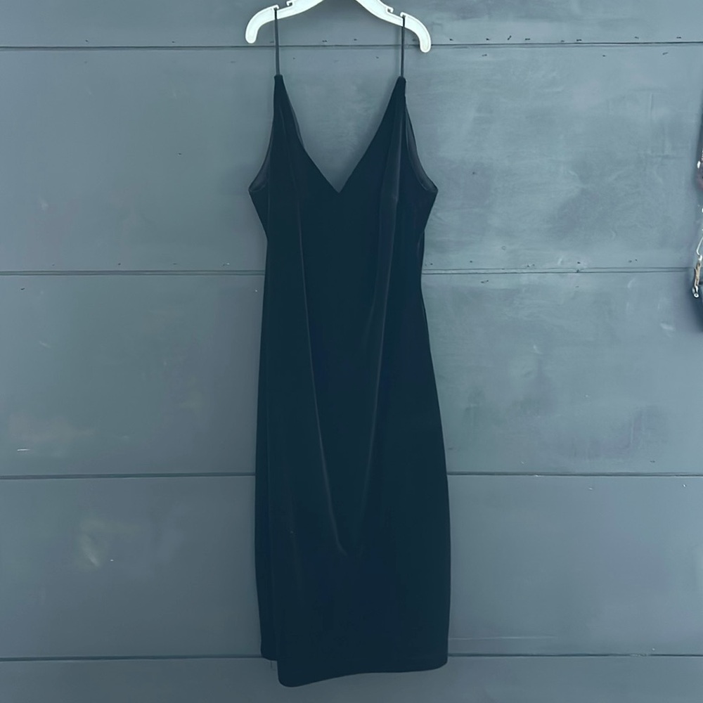 B. Smart Velvet Spaghetti Strap Dress